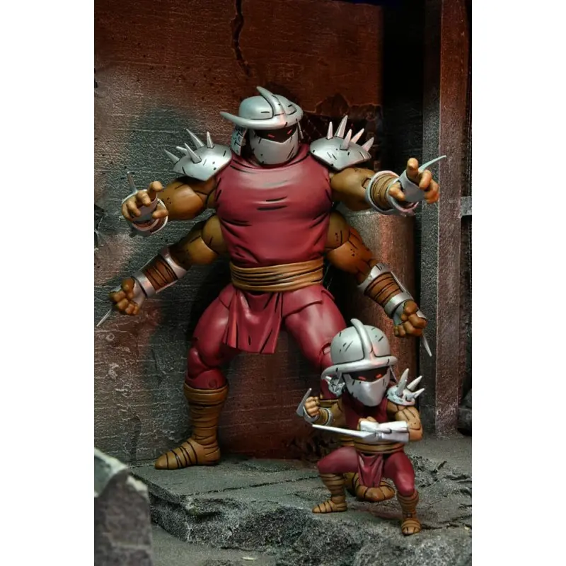 Tortues Ninja (Mirage Comics) figurine Shredder Clone & Mini Shredder (Deluxe) 18 cm | 0634482542903