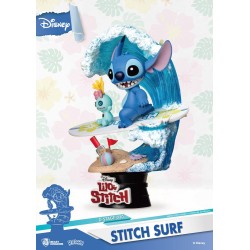 Disney Summer Series diorama PVC D-Stage Stitch Surf 15 cm