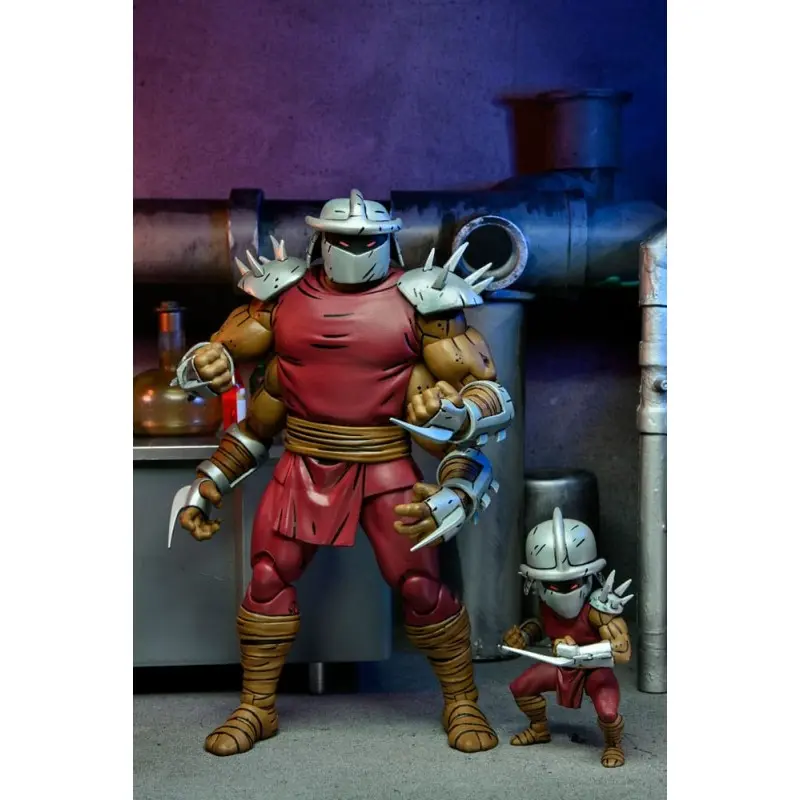 Tortues Ninja (Mirage Comics) figurine Shredder Clone & Mini Shredder (Deluxe) 18 cm | 0634482542903