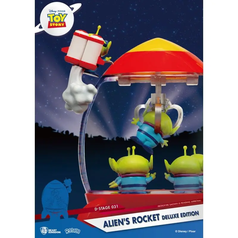 Toy Story diorama PVC D-Stage Alien's Rocket Deluxe Edition 15 cm | 4710495551975