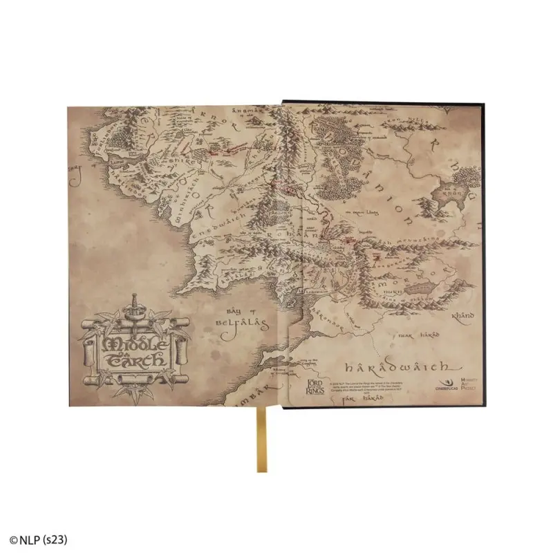 Le Seigneur des Anneaux carnet Map of Middle Earth | 4895205609006