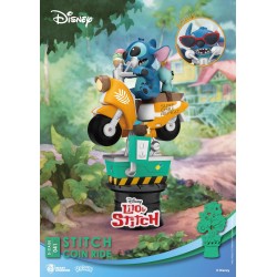 Disney diorama PVC D-Stage Stitch Coin Ride 16 cm