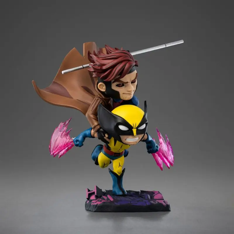 X-Men 97 figurine Mini Co. PVC Gambit and Wolverine 23 cm     | 0618231956494