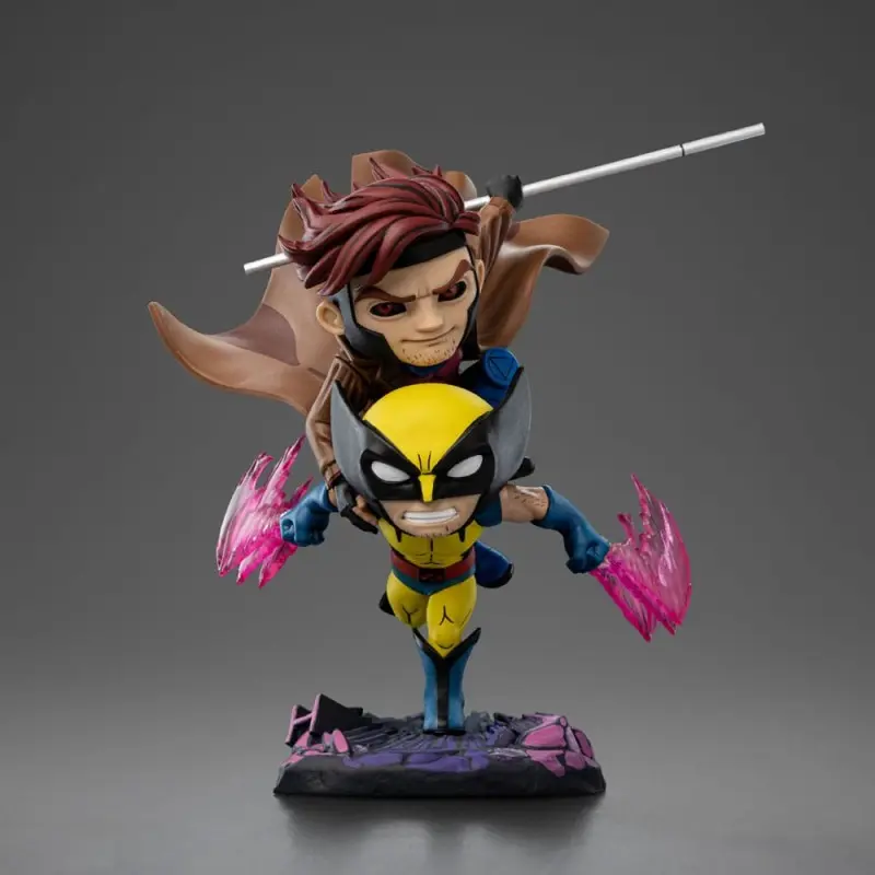 X-Men 97 figurine Mini Co. PVC Gambit and Wolverine 23 cm     | 0618231956494