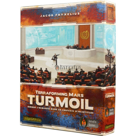 jeu : Terraforming Mars Turmoil éditeur : Intrafin Games version française