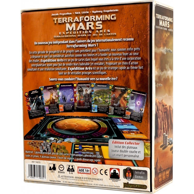 jeu : Terraforming Mars Expédition Ares
éditeur : Intrafin Games
version française