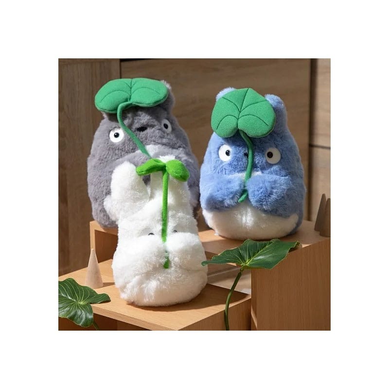 Mon voisin Totoro Nakayoshi Figurine en peluche Big Totoro with leaf 21 cm