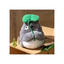 Mon voisin Totoro Nakayoshi Figurine en peluche Big Totoro with leaf 21 cm | 3760372330422