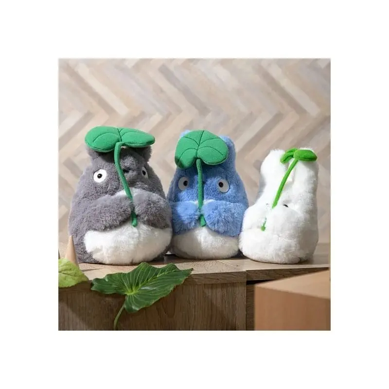 Mon voisin Totoro Nakayoshi Figurine en peluche Big Totoro with leaf 21 cm | 3760372330422