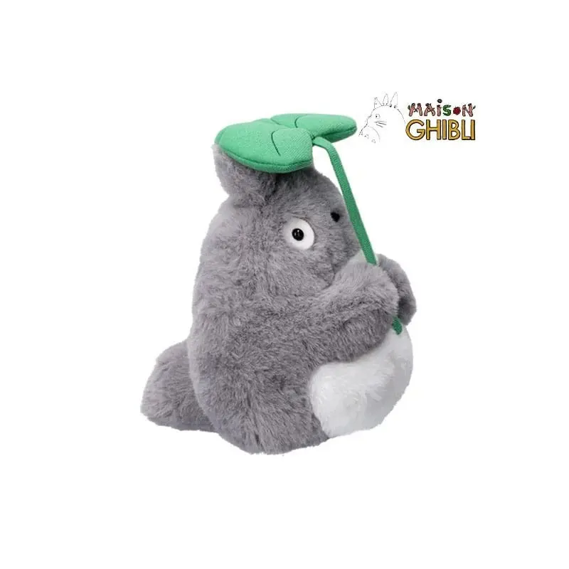 Mon voisin Totoro Nakayoshi Figurine en peluche Big Totoro with leaf 21 cm | 3760372330422