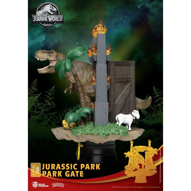 Jurassic Park diorama PVC D-Stage Park Gate 15 cm reproduction | 4711061148117