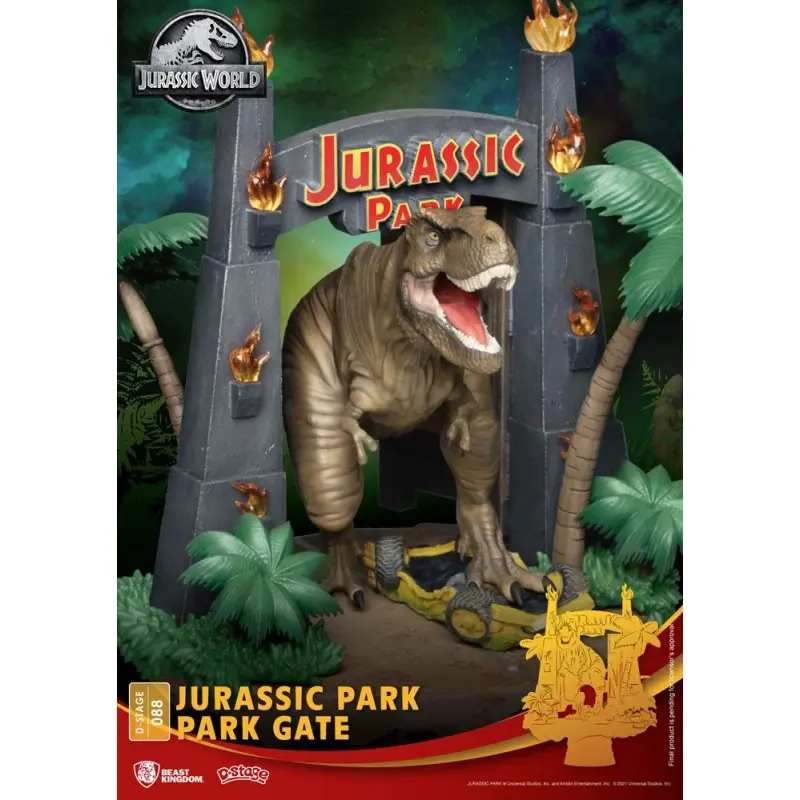 Jurassic Park diorama PVC D-Stage Park Gate 15 cm reproduction | 4711061148117