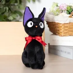 Kiki la petite sorcière Figurine en peluche Jiji Sitting M 32 cm | 3760372330354