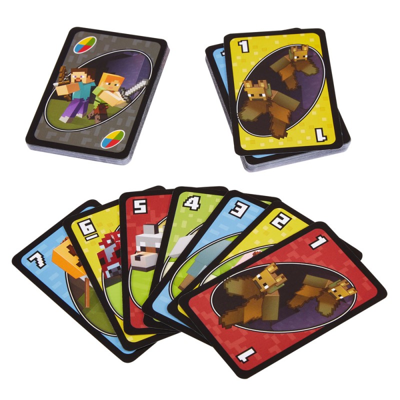 Minecraft jeu de cartes UNO