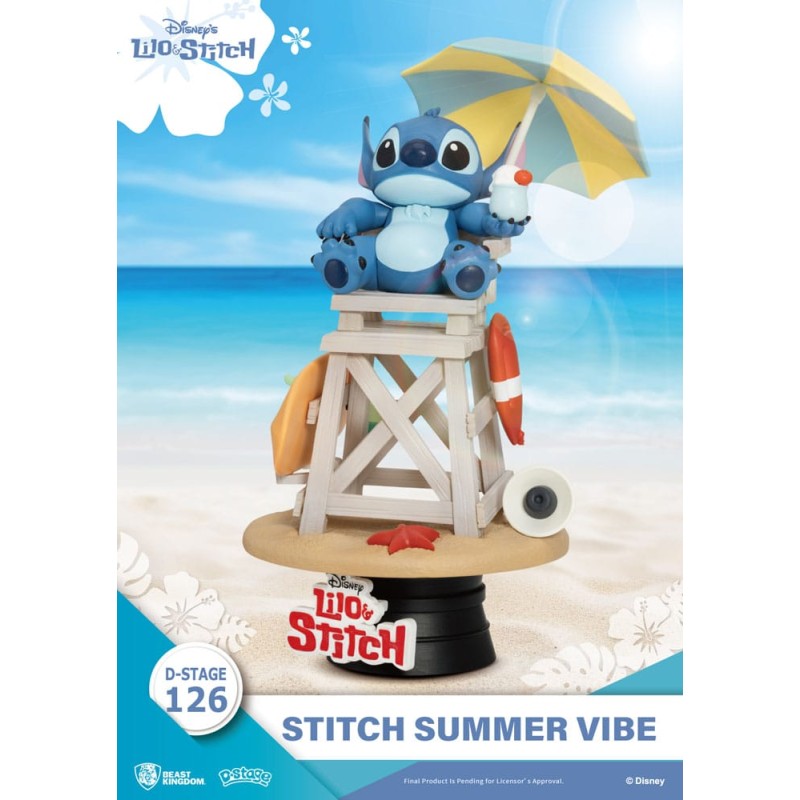 Disney diorama PVC D-Stage Stitch Summer Vibe 16 cm