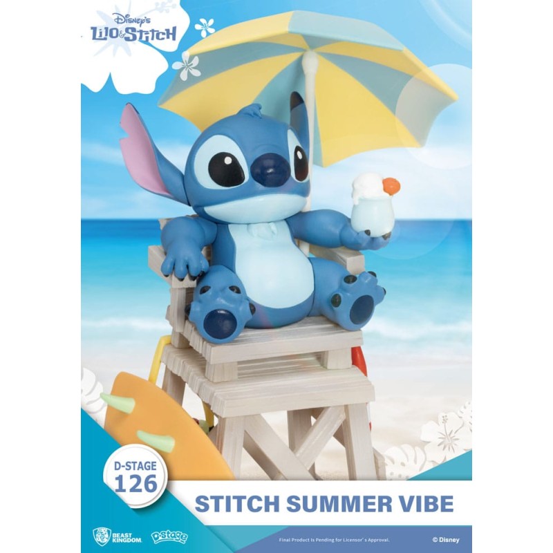 Disney diorama PVC D-Stage Stitch Summer Vibe 16 cm