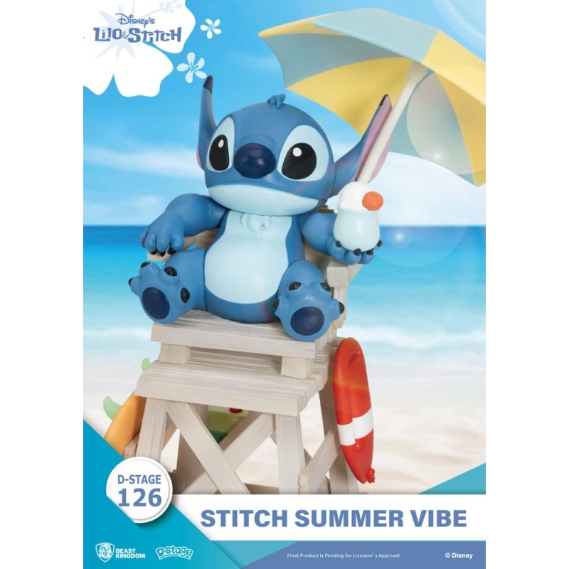 Disney diorama PVC D-Stage Stitch Summer Vibe 16 cm