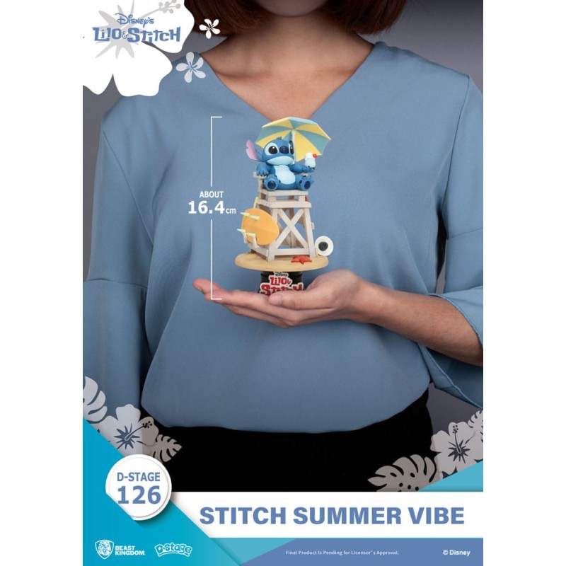 Disney diorama PVC D-Stage Stitch Summer Vibe 16 cm