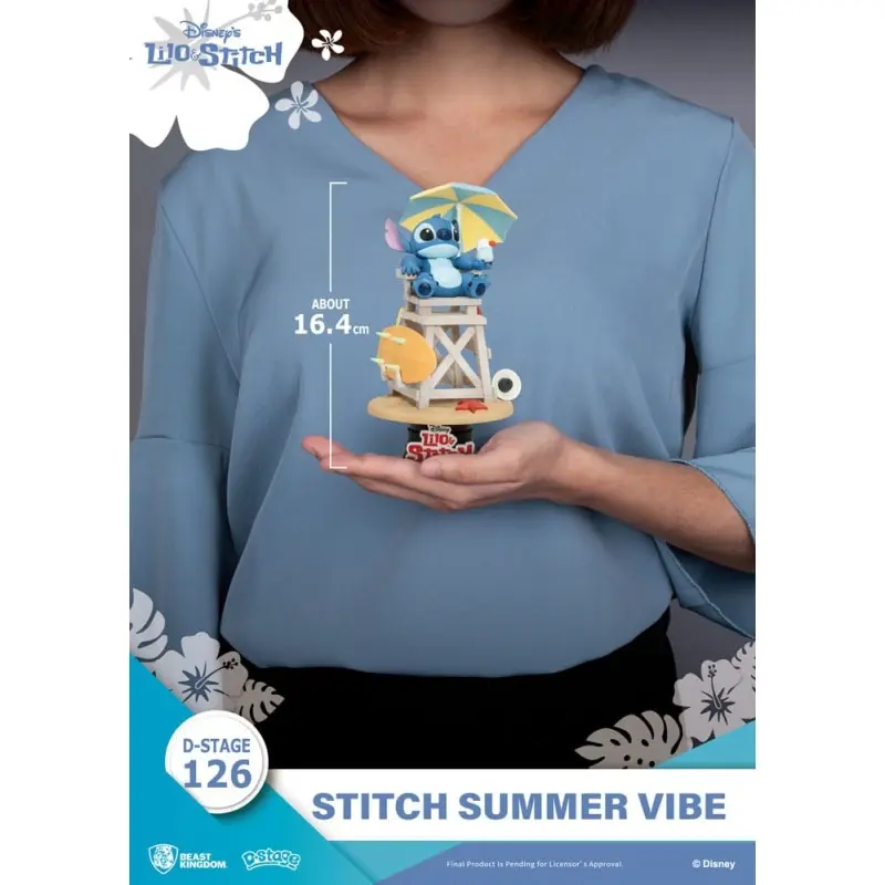 Disney diorama PVC D-Stage Stitch Summer Vibe 16 cm | 4711385245905