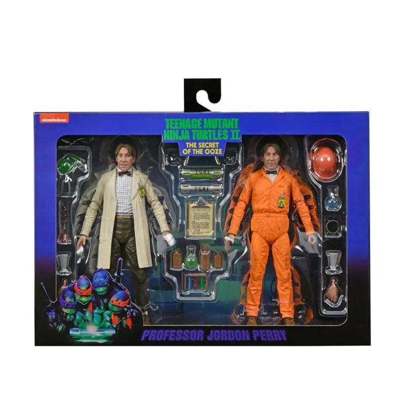 TMNT II: The Secret of the Ooze 2-Pack figurines Lab Coat Professor Perry and Hazmat Suit Professor Perry 18 cm | 0634482543269