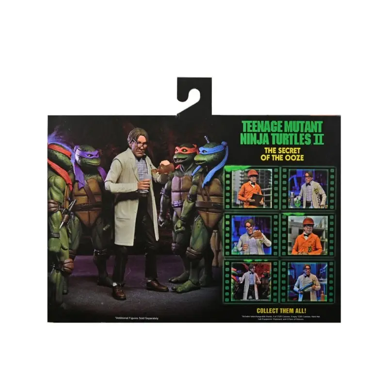 TMNT II: The Secret of the Ooze 2-Pack figurines Lab Coat Professor Perry and Hazmat Suit Professor Perry 18 cm | 0634482543269