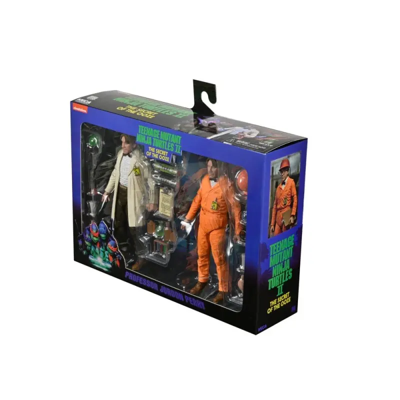 TMNT II: The Secret of the Ooze 2-Pack figurines Lab Coat Professor Perry and Hazmat Suit Professor Perry 18 cm | 0634482543269