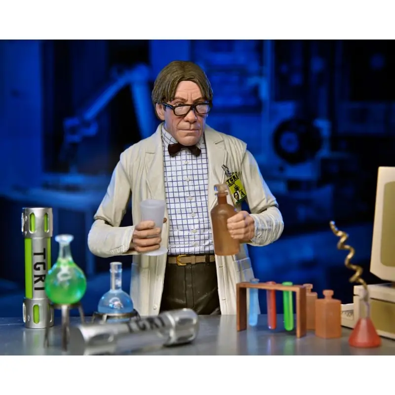 TMNT II: The Secret of the Ooze 2-Pack figurines Lab Coat Professor Perry and Hazmat Suit Professor Perry 18 cm | 0634482543269