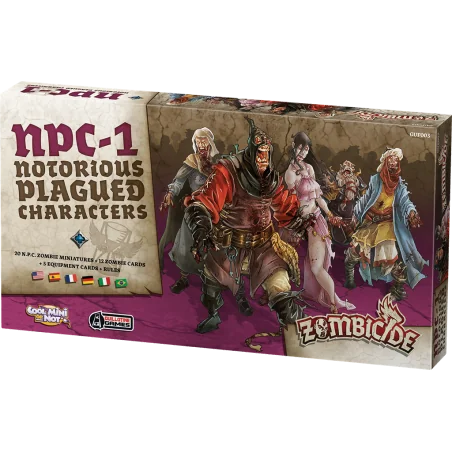 Spel: Zombicide Black Plague: beruchte geplaagde personages
Uitgever: CMON / Edge
Engelse versie