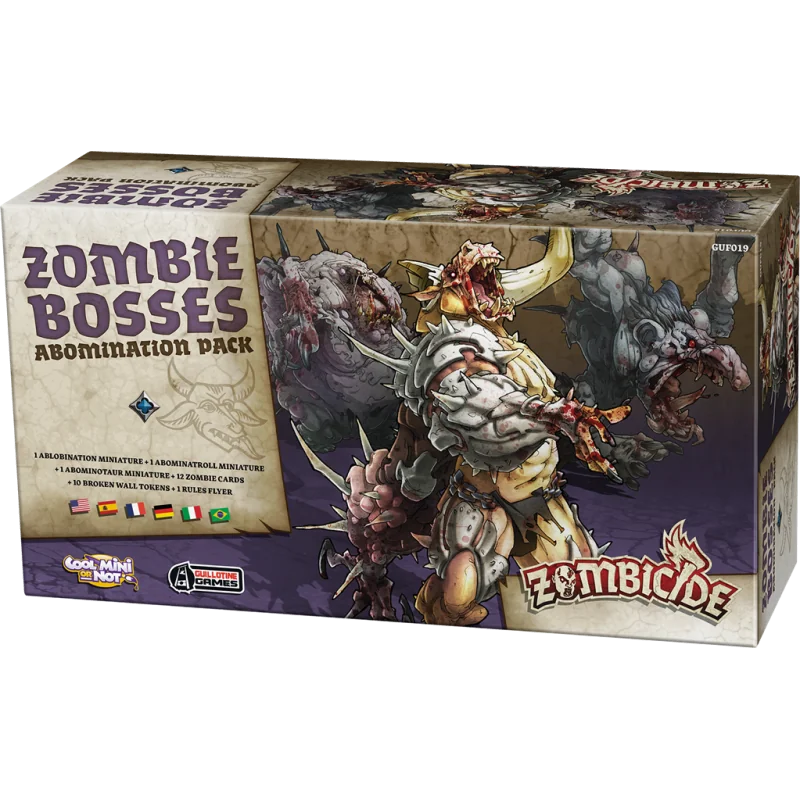 Spel: Zombicide Black Plague: Abomination Pack
Uitgever: CMON / Edge
Meertalige versie
