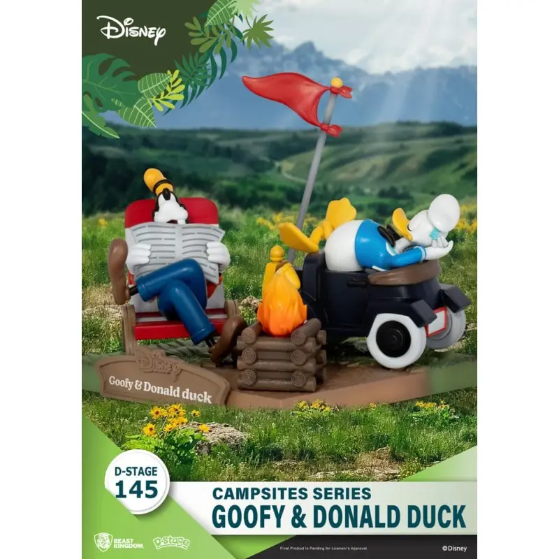 Disney diorama PVC D-Stage Campsite Series Goofy & Donald Duck 10 cm | 4711385240375