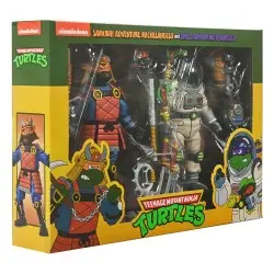 Tortues Ninja (Cartoon) pack 2 figurines Space Adventure & Samurai Turtles 18 cm       | 0634482543450