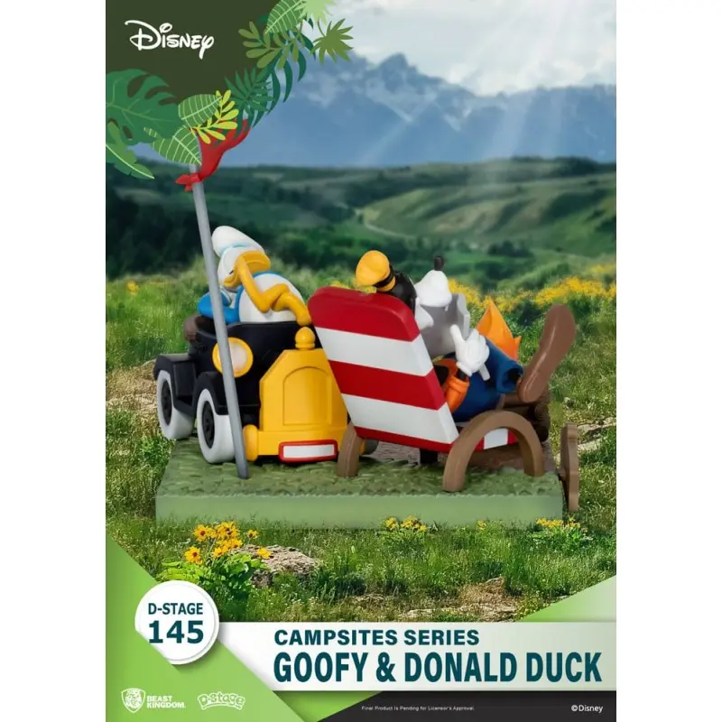 Disney diorama PVC D-Stage Campsite Series Goofy & Donald Duck 10 cm | 4711385240375