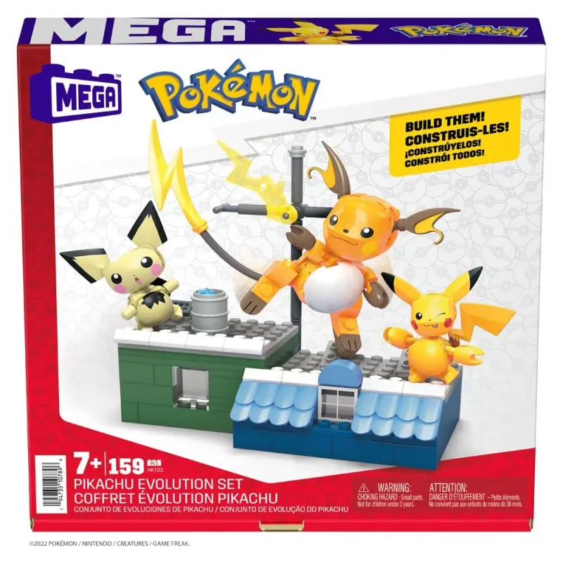 Pokémon jeu de construction MEGA Coffret Évolution Pikachu | 0194735107896