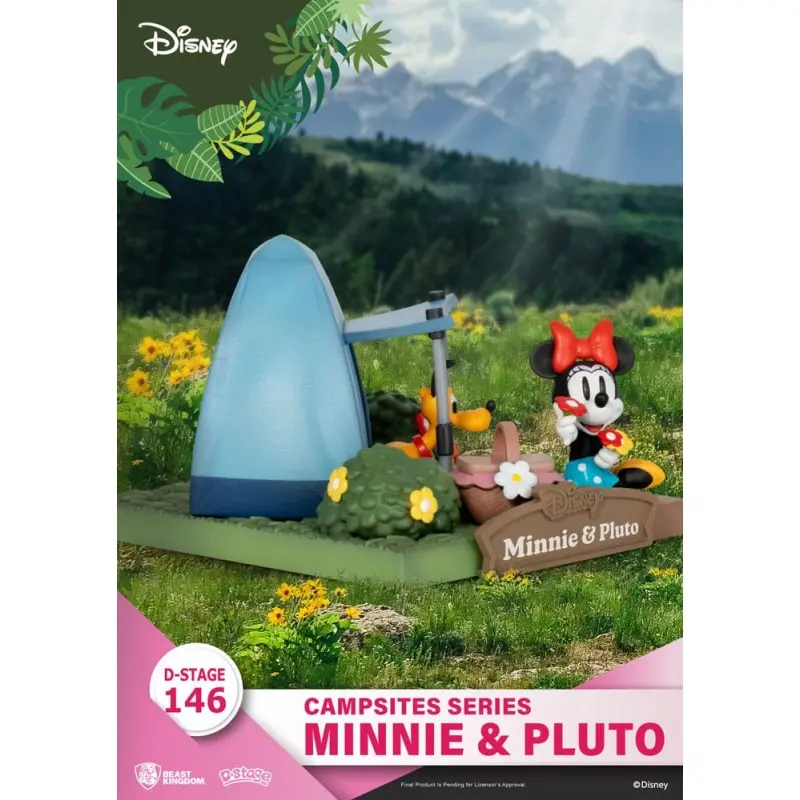 Disney diorama PVC D-Stage Campsite Series Mini & Pluto 10 cm | 4711385240382