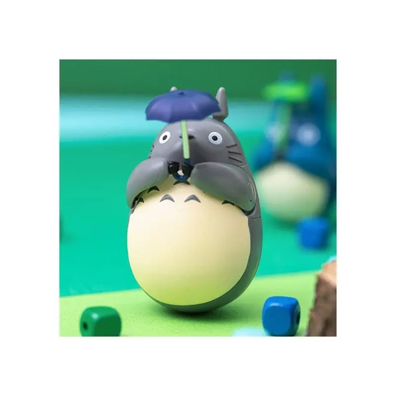 Mon voisin Totoro figurine culbuto Big Totoro with leaf 7 cm | 4970381496616