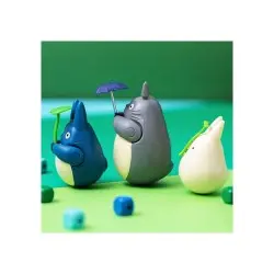 Mon voisin Totoro figurine culbuto Small Totoro with leaf 5 cm | 4970381496630