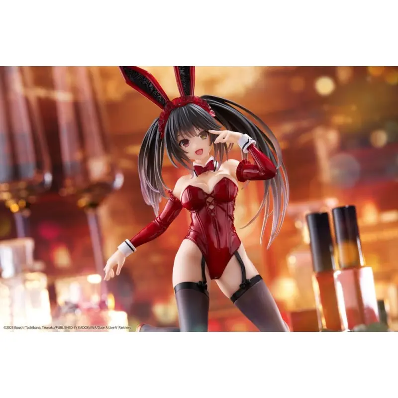 Date A Live V statuette PVC Desktop Cute Figure Kurumi Tokisaki Bunny Ver. 13 cm   | 0000154413831