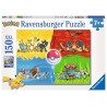 Ravensburger - Puzzle 150 p XXL - Les différents types de Pokémon