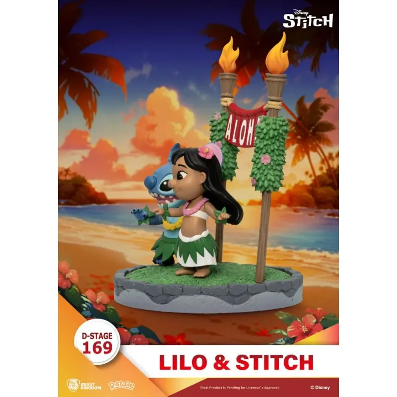 Lilo & Stitch diorama PVC D-Stage Lilo & Stitch 16 cm  | 4711385254426