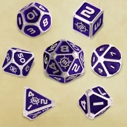 Enhance Tabletop Series Métal RPG Set de cubes Purple (7) | 0637836621835