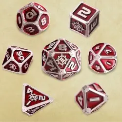 Enhance Tabletop Series Métal RPG Set de cubes Red (7) | 0637836621866