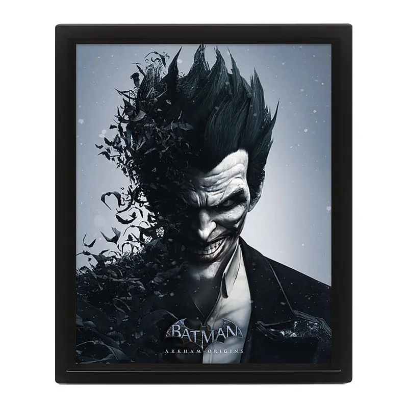 Batman Arkham Origins posters effet 3D encadré Batman vs. Joker 26 x 20 cm (pack de 3) | 5050293166520