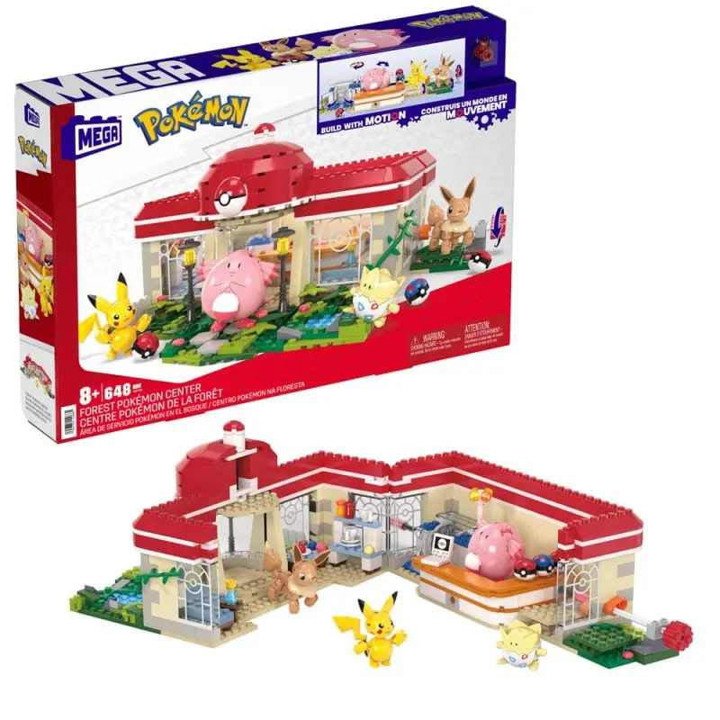 Pokémon jeu de construction Mega Construx Centre Pokémon de la forêt | 0194735149681