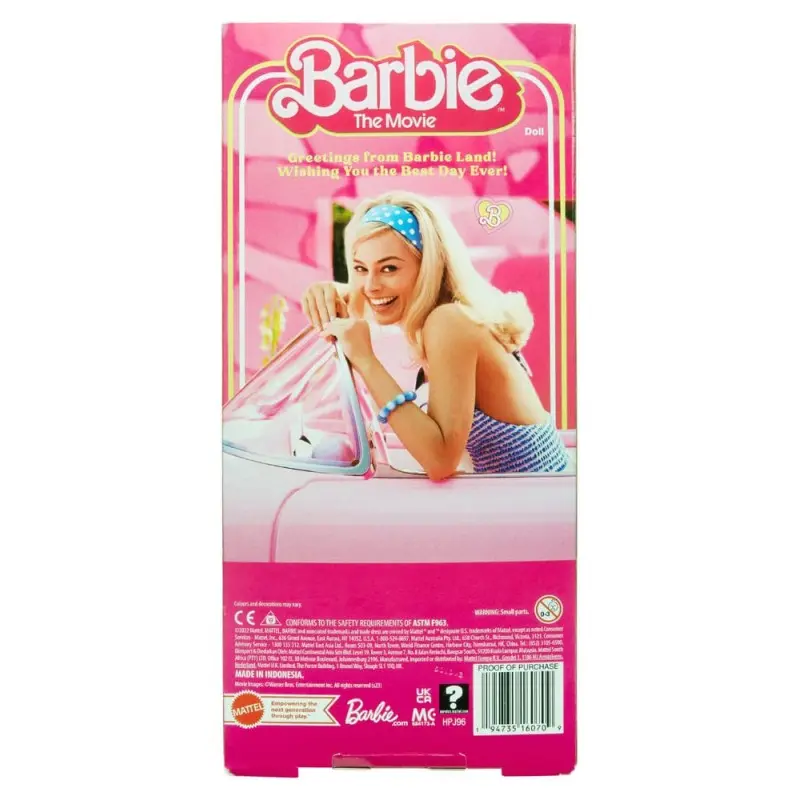 Barbie The Movie poupée Barbie in Pink Gingham Dress | 0194735160709