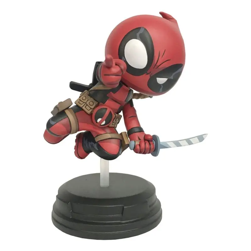 Marvel Animated statuette Deadpool (Jumping) 18 cm | 0699788853610