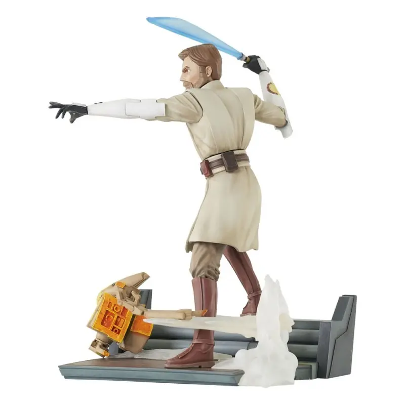 Star Wars: The Clone Wars Deluxe Gallery statuette General Obi-Wan Kenobi 23 cm | 0699788852828