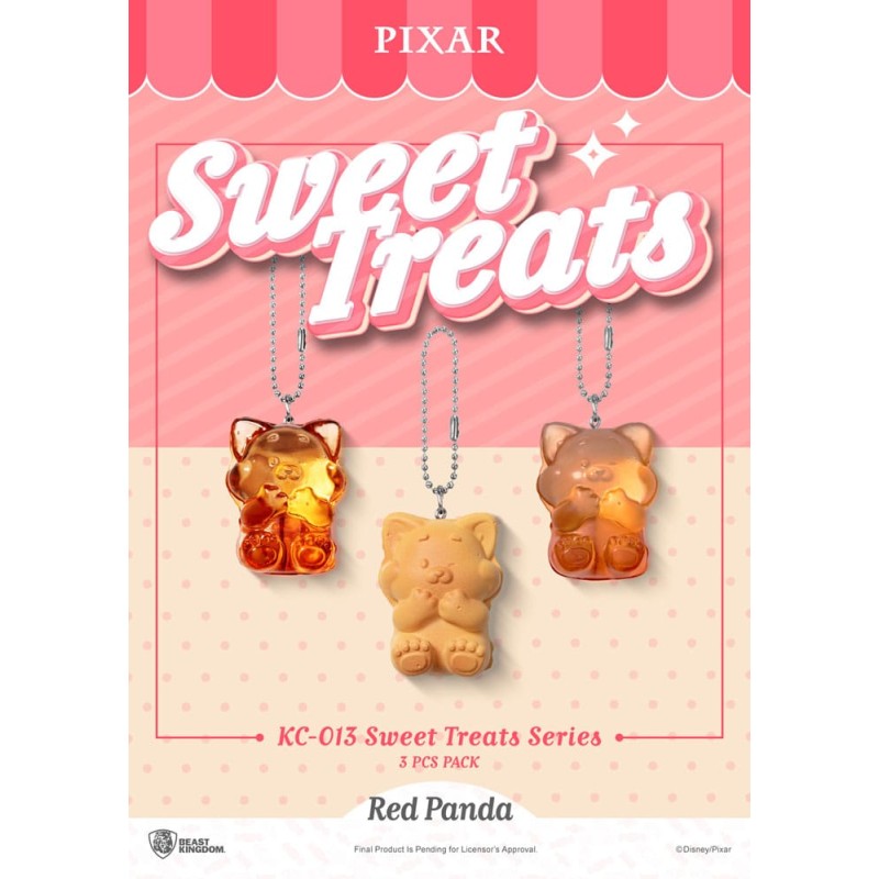 Pixar pack 3 porte-clés Sweet Treats Series 4 cm 