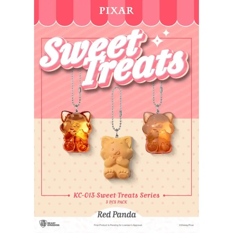 Pixar pack 3 porte-clés Sweet Treats Series 4 cm  | 4711385250596