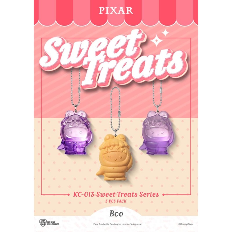 Pixar pack 3 porte-clés Sweet Treats Series 4 cm 