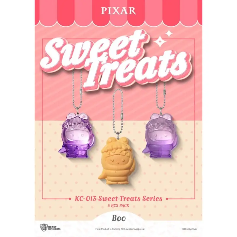 Pixar pack 3 porte-clés Sweet Treats Series 4 cm  | 4711385250596